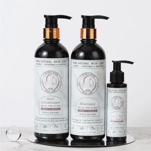 Organic hair set for extensions and natural hair. Individual purchase available